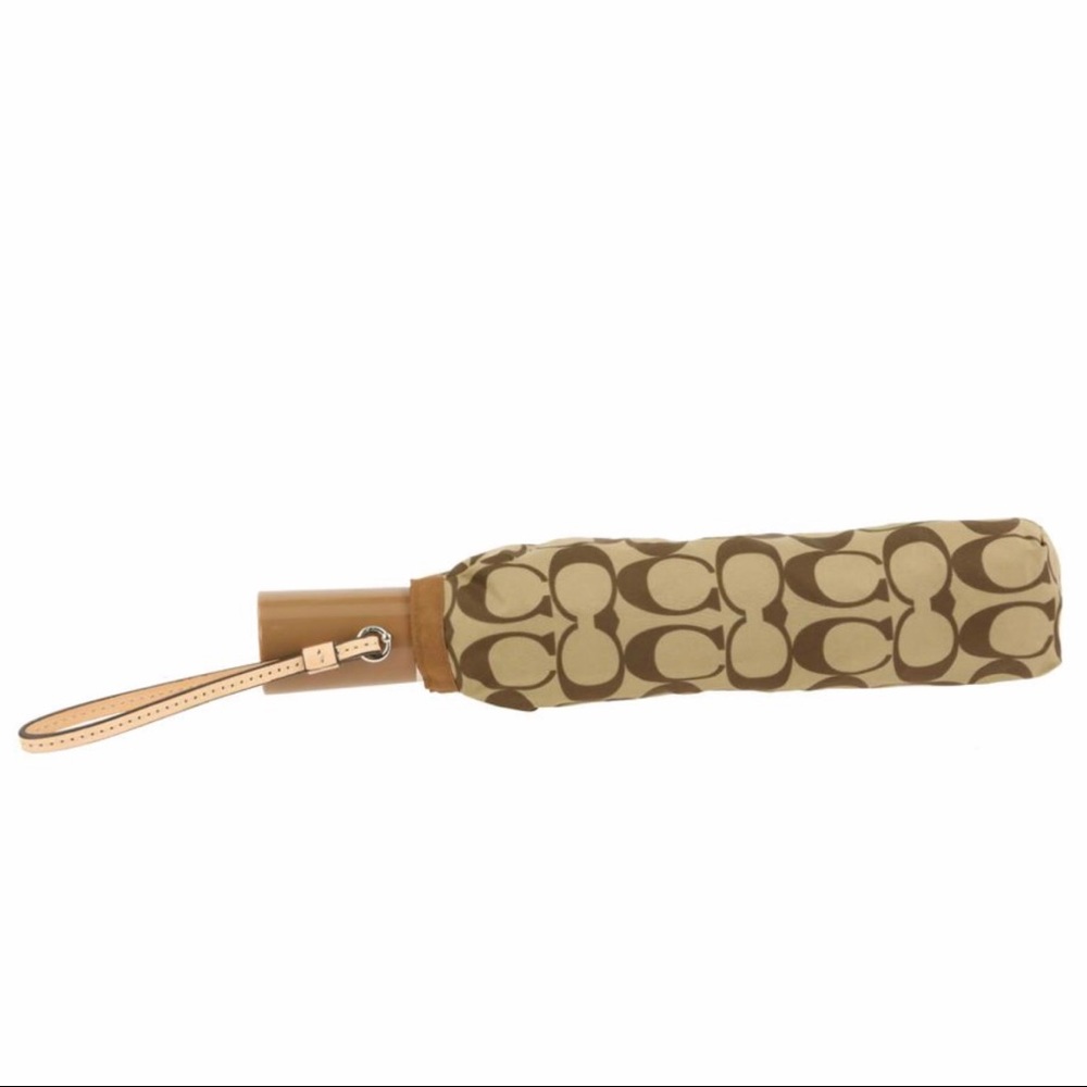 NWT Coach Signature CC Monogram Logo Umbrella - Picture 3 of 8